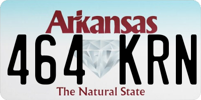 AR license plate 464KRN
