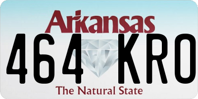 AR license plate 464KRO