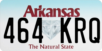 AR license plate 464KRQ