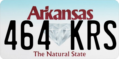 AR license plate 464KRS