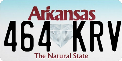 AR license plate 464KRV