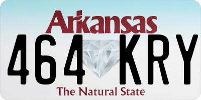 AR license plate 464KRY