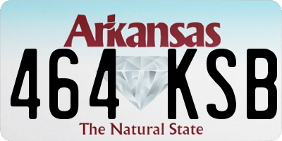 AR license plate 464KSB