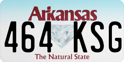 AR license plate 464KSG