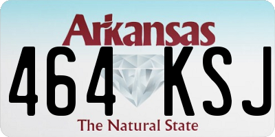 AR license plate 464KSJ