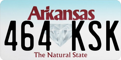 AR license plate 464KSK