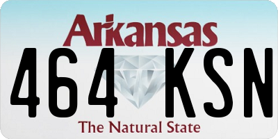 AR license plate 464KSN