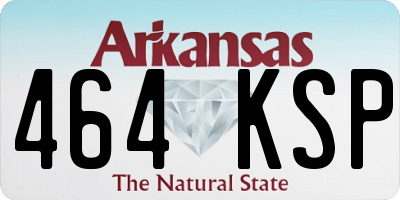 AR license plate 464KSP