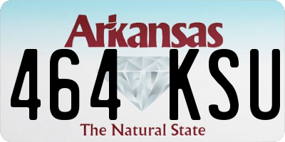 AR license plate 464KSU