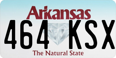 AR license plate 464KSX
