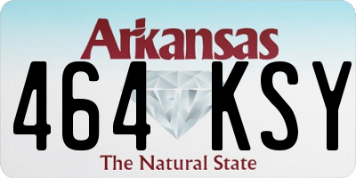 AR license plate 464KSY