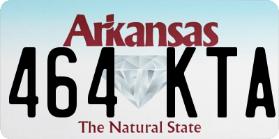 AR license plate 464KTA