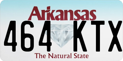 AR license plate 464KTX