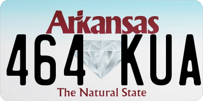 AR license plate 464KUA
