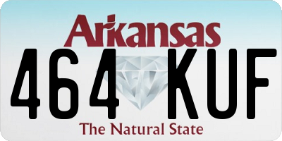 AR license plate 464KUF