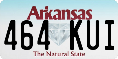 AR license plate 464KUI