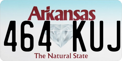 AR license plate 464KUJ