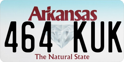 AR license plate 464KUK