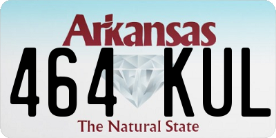 AR license plate 464KUL