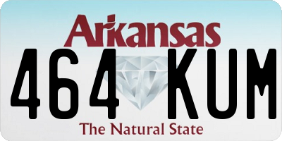 AR license plate 464KUM