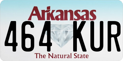 AR license plate 464KUR