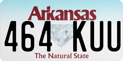 AR license plate 464KUU