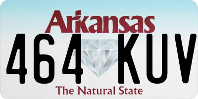 AR license plate 464KUV