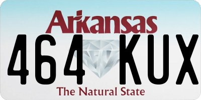 AR license plate 464KUX