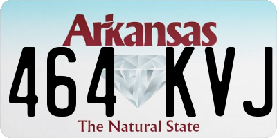 AR license plate 464KVJ