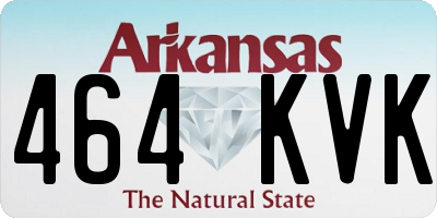 AR license plate 464KVK