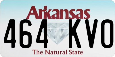 AR license plate 464KVO