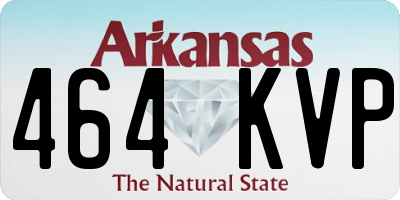 AR license plate 464KVP