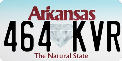 AR license plate 464KVR