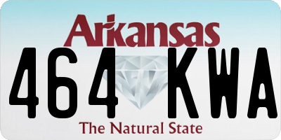 AR license plate 464KWA