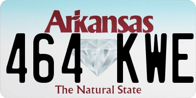 AR license plate 464KWE