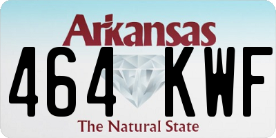 AR license plate 464KWF