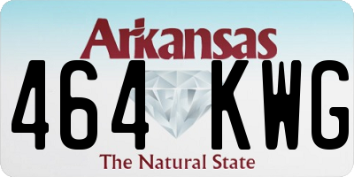 AR license plate 464KWG