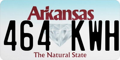 AR license plate 464KWH