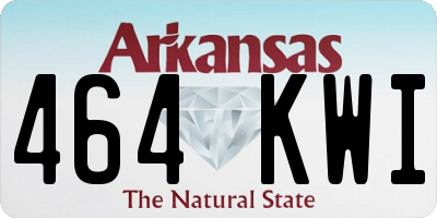 AR license plate 464KWI