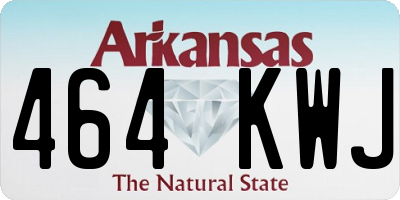 AR license plate 464KWJ