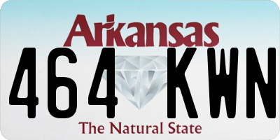 AR license plate 464KWN