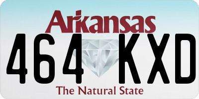 AR license plate 464KXD
