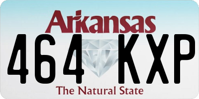 AR license plate 464KXP