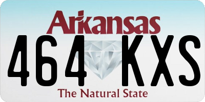 AR license plate 464KXS