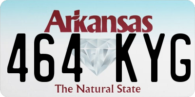 AR license plate 464KYG