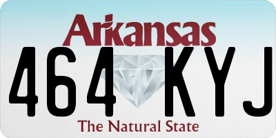 AR license plate 464KYJ