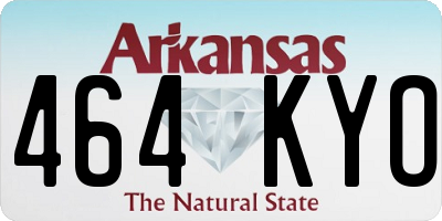 AR license plate 464KYO