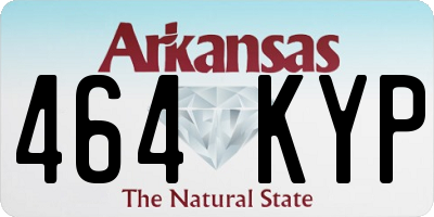 AR license plate 464KYP