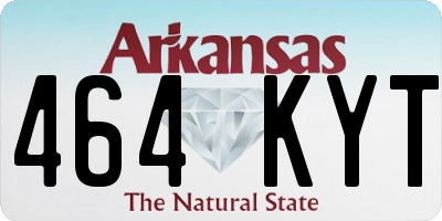 AR license plate 464KYT