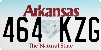 AR license plate 464KZG